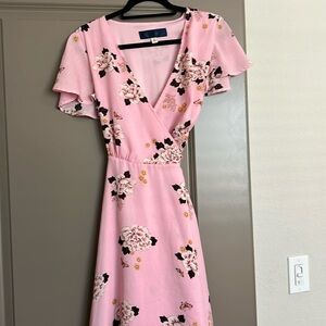 Floral tie dress